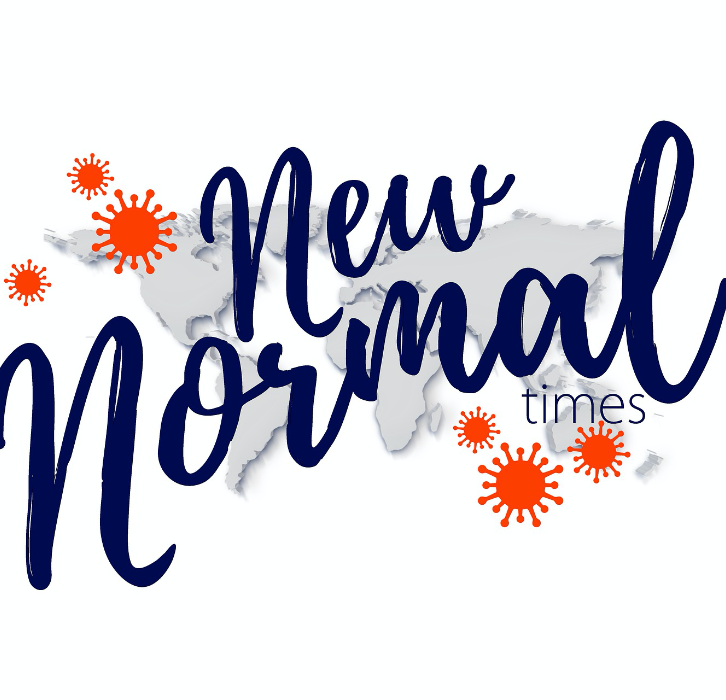 handwriting "new normal times"