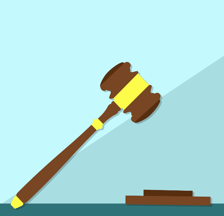 illustration of gavel coming down